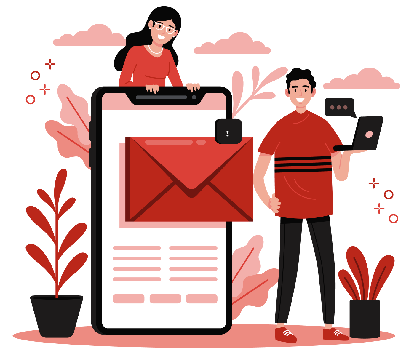 İletişim illüstrasyonu